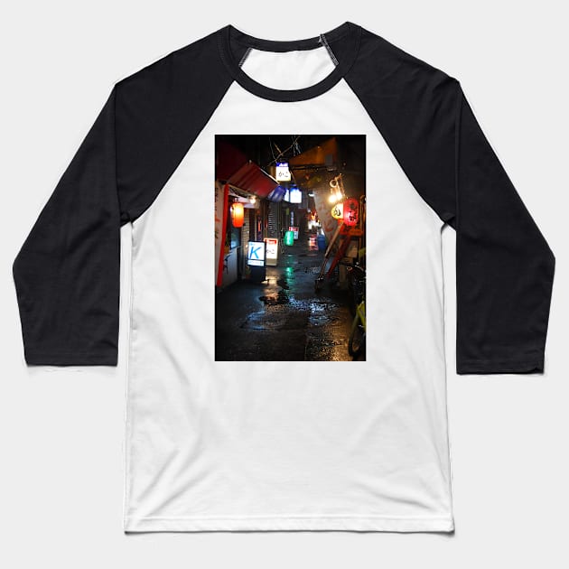 Tokyo Side Street Baseball T-Shirt by GaussianBlur